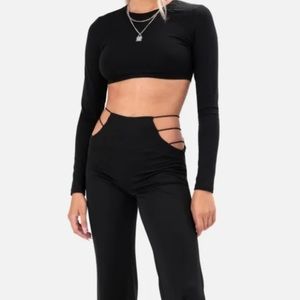 Adika :: Empire Cut Out Flare Pants